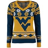 West Virginia Womens BigロゴVネックセーターS