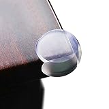 Baby Mate 12 PCS Safety Corner Guards - Ball Shape Clear Furniture Corner Protectors with Matt Finis