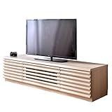 タンスのゲン テレビ台 完成品 幅160cm ローボード 天然木 スローダウンステー 引出し付き フルオープンスライドレール コードスリット オーク 71020043 01