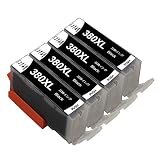 CANON用キヤノン用互換インクカートリッジBCI-380XLPGBK ブラック4本セット 大容量 ICチップ付残量表示可能 対応機種: PIXUS TS8230 TS8130 TS8330 TS6230 TS6130 TR9530 TR8530 TR7530 TR703 TS6330 TS7330
