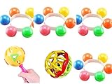 lifedawn赤ちゃんの最初Rattle Set Cartoon Playおもちゃ幼児おもちゃRattle Ball Teether Graspingアクティビティおもちゃクリスマスベビーギフト6ピ