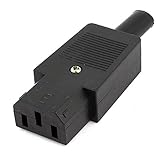 uxcell 電源ソケット　コネクター　メタル製　AC250V 10-15A IEC320