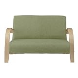 AZUMAYA 2人掛けソファ(幅120cm素材/布)ハーフェン RTO-222GR