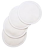 NuAngel Washable Nursing Cotton Pads White 6-Count by NuAngel