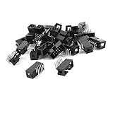 uxcell ピンヘッダ　25個入り DC3-10PL 2x5ピン　2.54mm　直角　コネクタ・ピン　IDC　ボックス・ヘッダ