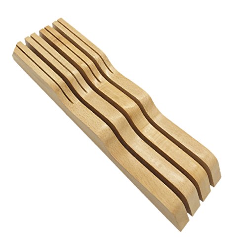 Nowest （ノウェスト） 包丁スタンド 包丁立て ナイフスタンド 木製 滑り止め付き