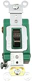 Leviton 3032-2E 30 Amp, 120/277 Volt, Toggle Double-Pole AC Quiet Switch, Extra Heavy Duty Spec Grad