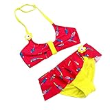 Zhhlinyuan Kids Girls Floral Prints 水着 Two Pieces Bikini Set 6-14 Years TY015#