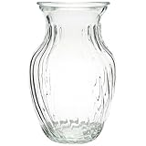 Flower Bunch Glass Vase Decorative Centerpiece For Home or Wedding by Royal Imports - Swirl Style - 