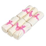 Organic Baby Washcloths, Bamboo,Super Soft, Luxury Reusable, Perfect for Sensitive Skin, Soft, Plush