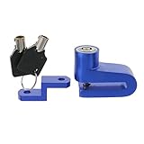 SONONIA 2キー付属　盗難防止　安全用品　ブルー　電気自動車　オートバイ　バイク適用　ディスク　ブレーキ　ロック　