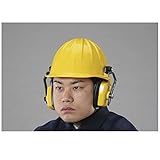 【キャンセル不可】FW18736 【黄】イヤーマフ付ヘルメット