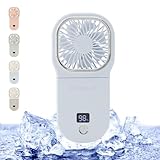 シシベラ ハンディファン 首掛け扇風機 手持ち扇風機 静音 暑さ対策 せんふうき扇風機 小型 手持ち ミニ 扇風機 ハンディ ライトブルー
