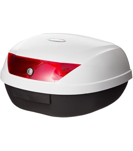 Amazon | トップケース バイク 51L 白 ホワイト リアボックス