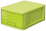 サンコープラスチック 小物収納 シルキー 幅25.2×奥35×高14.9cm グリーン