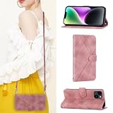 Refilerss iPhone 12 / iPhone 12 Pro 互換 ケース 手帳型 スマホケース ショルダー ケース ピンク
