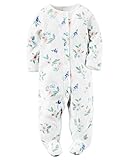 カーターズ Carter's カバーオール 長袖 前開き フリース & ベビー・デポ モスリン ウォッシュクロス Fleece Snap-Up Sleep & Play 6M (61-67cm) [並