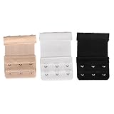 Perfk ポリエステル ステンレス鋼製 ブラジャー延長ホック　調整ホック 3段3色 アジャスター　弾性