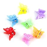 Nice Days(ナイス ディズ) ヘアアクセサリー 子供 ミニ髪爪クリップ 髪ピン 可愛い 蝶 花 25個入り 色がランダムで発送