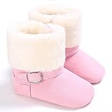 Cutelove キッズ 女の子　赤ちゃん　ベビー靴　シューズ 最初のウォーカーズ向き　プラスベルベット　保暖ブーツ 防寒靴　 PUマット 足を守る　心地柔らか　滑り止め　脱着簡単　七色