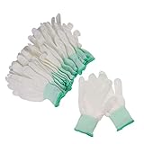 B Blesiya 10ペア入り　静電気防止手袋　テクスチャ加工　PU　ユニークデザイン　柔軟性　電子作業　専用　全3サイズ　 - M