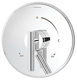 Symmons S-3500TS-CYL-B Dia Tub/Shower System with Lever Handle and Secondary Integral Diverter, Chro