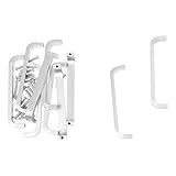 SODIAL(R) 10xドア引き出しプルノブ　キャビネットハンドルハードウェア - 無光沢シルバー