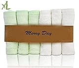 MerryDay Bamboo Baby Washcloths/Wipes Premium Extra Soft & Absorbent Towels For Baby's Sensitive Ski