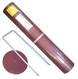 ザバーン防草シート２４０ブラック＆ブラウン（１ｍ×５ｍ）とコ型ピン＋ワッシャー各１０個お試しセット