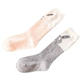 2ペアかわいいベビー冬ソックスコットンチューブストッキング暖かい靴下ウサギ