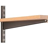John Sterling 0122-14BRZ Dual Track Wood Shelf Bracket, 14-Inch, Bronze [並行輸入品]