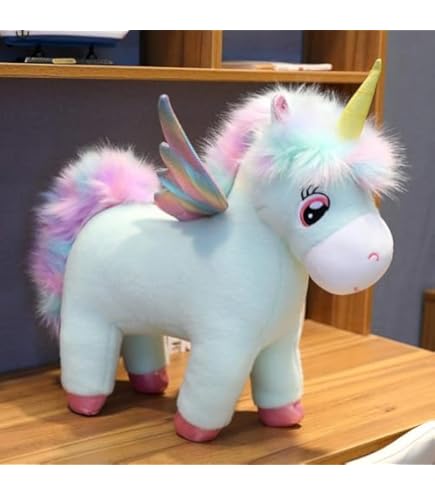 Amazon.co.jp: MLTUN MAKAN レインボーフェザーユニコーンぬいぐるみ