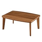 ぼん家具 こたつ 炬燵 センターテーブル リバーシブル天板 電気炬燵 一人用こたつ 木目調 長方形 〔80×60cm〕