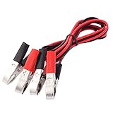 uxcell　ワニ口クリップ　アリゲータークリップ　絶縁クリップ　テストケーブル　1.4M