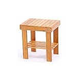 Multifunctional Bamboo Step Stool w/ Storage Shelf for Kids Leisure Assembly Needed [並行輸入品]