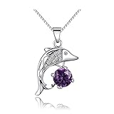 フィッシュ ペンダント ネックレス おしゃれ ジュエリー アクセサリー S925 シルバー ネックレス ジルコン 結婚式 ウエディング 冠婚葬祭 ブラックフォーマル 入園式 卒園式 入学式 卒業式 (