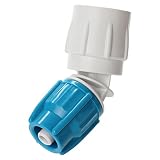 アイリスオーヤマ ホース パーツ ワンタッチコネクター45° アクアブルー 912-O45-D