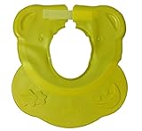 FUPUTWO シャンプーハット 赤ちゃん ベビー 幼児 お風呂 シリコン サイズ調整可能 3カラー (イエロー)