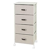 布製ボックスチェスト【幅45 奥行35 高さ90モデル 4段】 ファブリックチェスト チェシー おしゃれ タオル収納 サニタリーチェスト 子供部屋 おもちゃ箱 キャスター付きボックス タンス 洋服ダンス 洋服収納 北欧