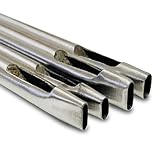 HappyHome 穴あけ 楕円 ポンチ 4本セット レザークラフト 穴あけ道具 打ち抜きポンチ 2mm*7mm 3mm*6mm 3mm*8mm 4mm*7mm