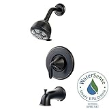 Pfister Pasadena single-handle 3-spray Tuscanでタブとシャワー蛇口ブロンズ