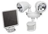 MAXSA Innovations 40218 Motion-Activated Dual Head LED Security Spotlight, White [並行輸入品]