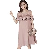 Jocolate(ジョコレート) マタニティ 授乳服 ワンピース ノースリーブ 春 夏 授乳口付き 妊婦服 産前 産後 フォーマル おしゃれ ピンク ブルー ２色