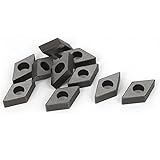 uxcell　旋削用チップ　フライス加工工具　炭化物　MD1506　木工用　10個