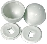 リンカーン100880ラウンドトイレボルトキャップ – ホワイト – 2 per Package