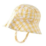 ラッフルバッツ 帽子 rufflebutts 日よけ ベビー帽子 ベビーハット ギンガムチェック （サイズ：12-24m、カラー：Yellow） [並行輸入品]