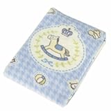 西川産業 木馬シリーズ 綿毛布 ブルー LCH0709451-B LC9451