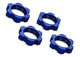 Traxxas 7758 X-Maxx Serrated, Blue-Anodized Wheel Nuts (set of 4) [並行輸入品]
