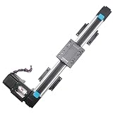 Heechoo ベルト駆動 リニアガイド アクチュエータ リニアガイドレール 300mm 高速 荷重15kg nema23ステッピングモーター付き CNC