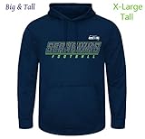 Seattle Seahawks大人用サイズXLトールXLT Punt Returnフード付きパフォーマンススウェットシャツ – Big & Tall